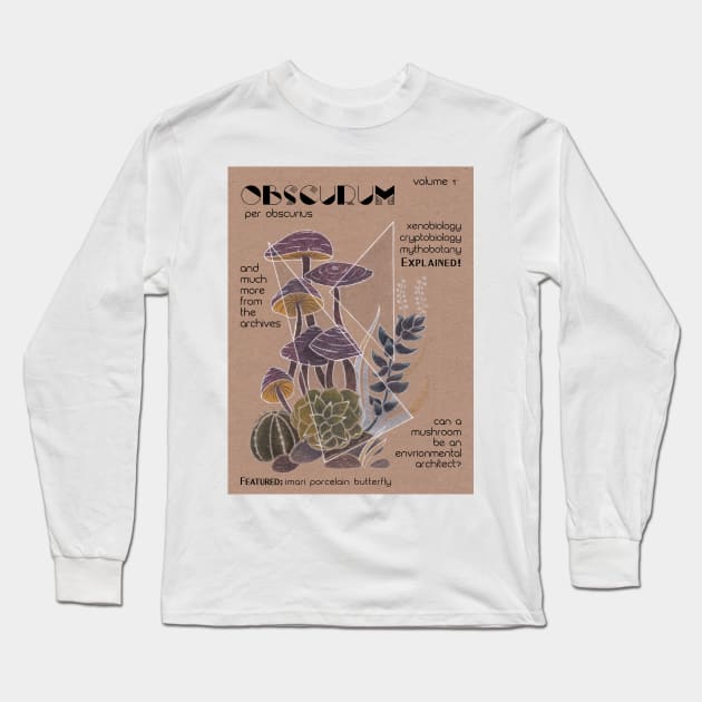 Obscurum Cover Page | Fictional Scientific Journal Black Long Sleeve T-Shirt by aRtVerse